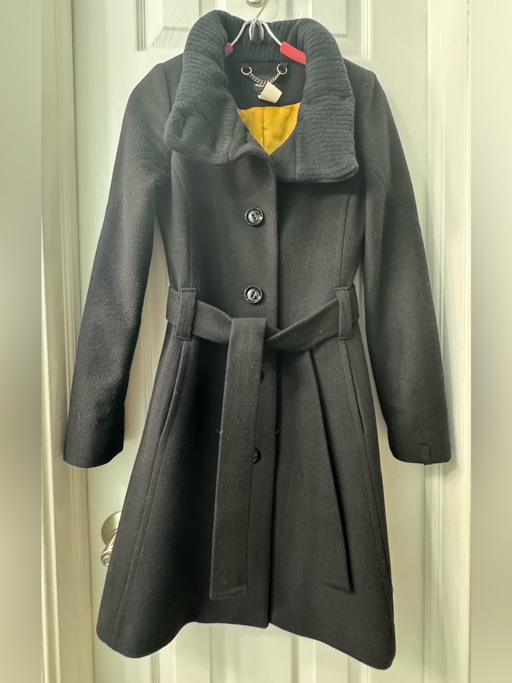 Miss Sixty Black Wool-blend Coat - XS